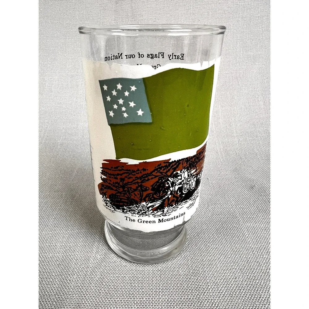 4 Vintage 1973 Flags Of Our Nation Series Glasse 1 Drinkware 12oz Patriotic